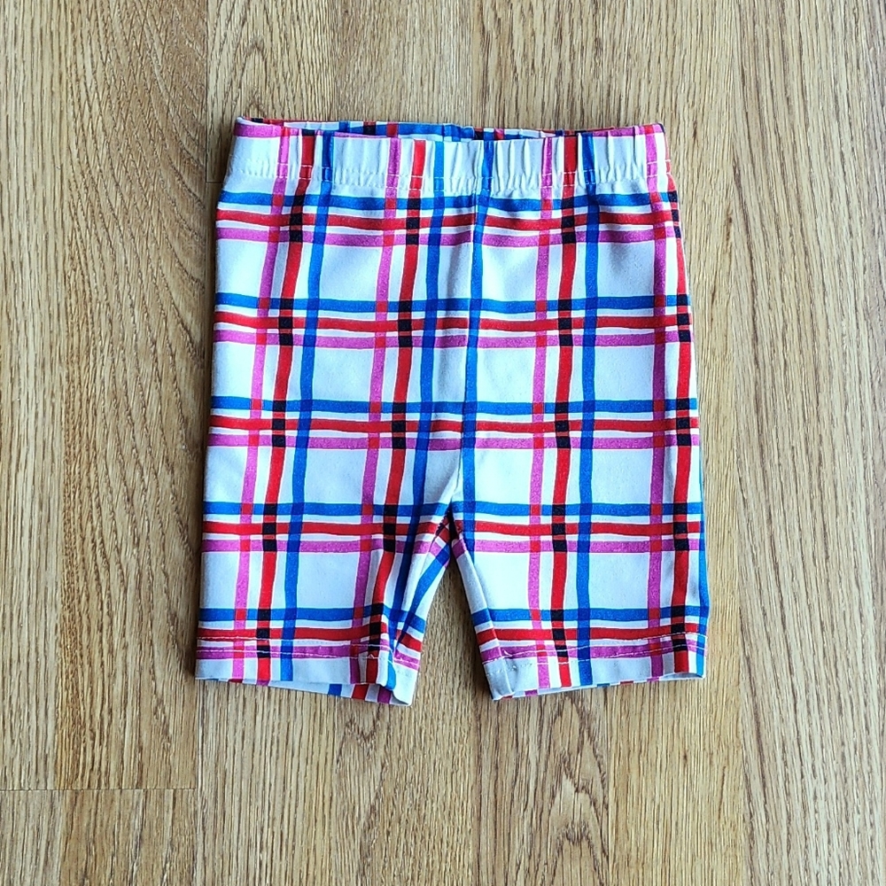 Hanna Andersson Multicolor Plaid Biker Shorts